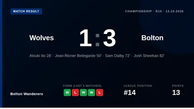 Josh Sheehan scored a stunning late goal and was named man of the match as Bolton Wanderers secured a 3-1 Championship...